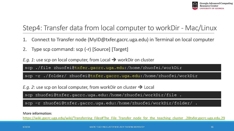 File Gacrc Teaching Cluster New User Training Workshop Pdf Research Computing Center Wiki